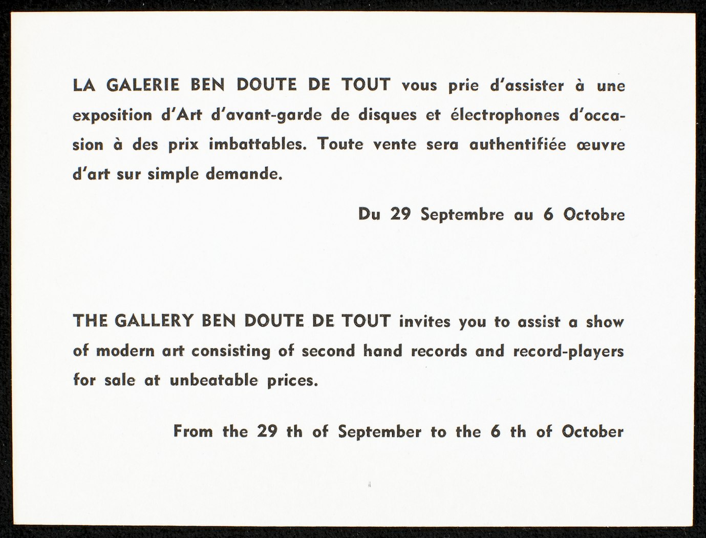 Invitation