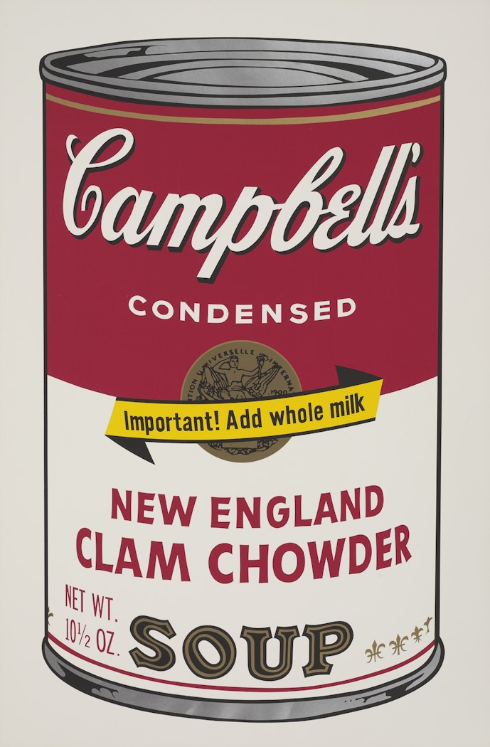untitled [New England Clam Chowder] from Campbell's Soup II