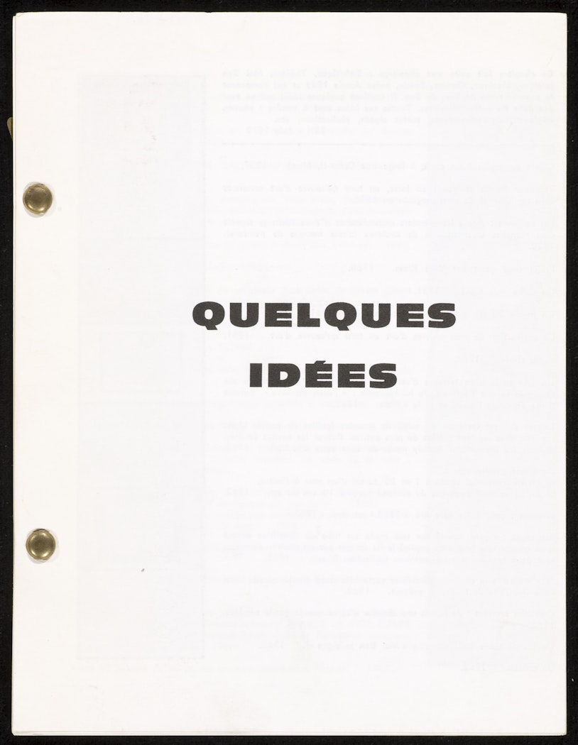 Quelques Idées 
