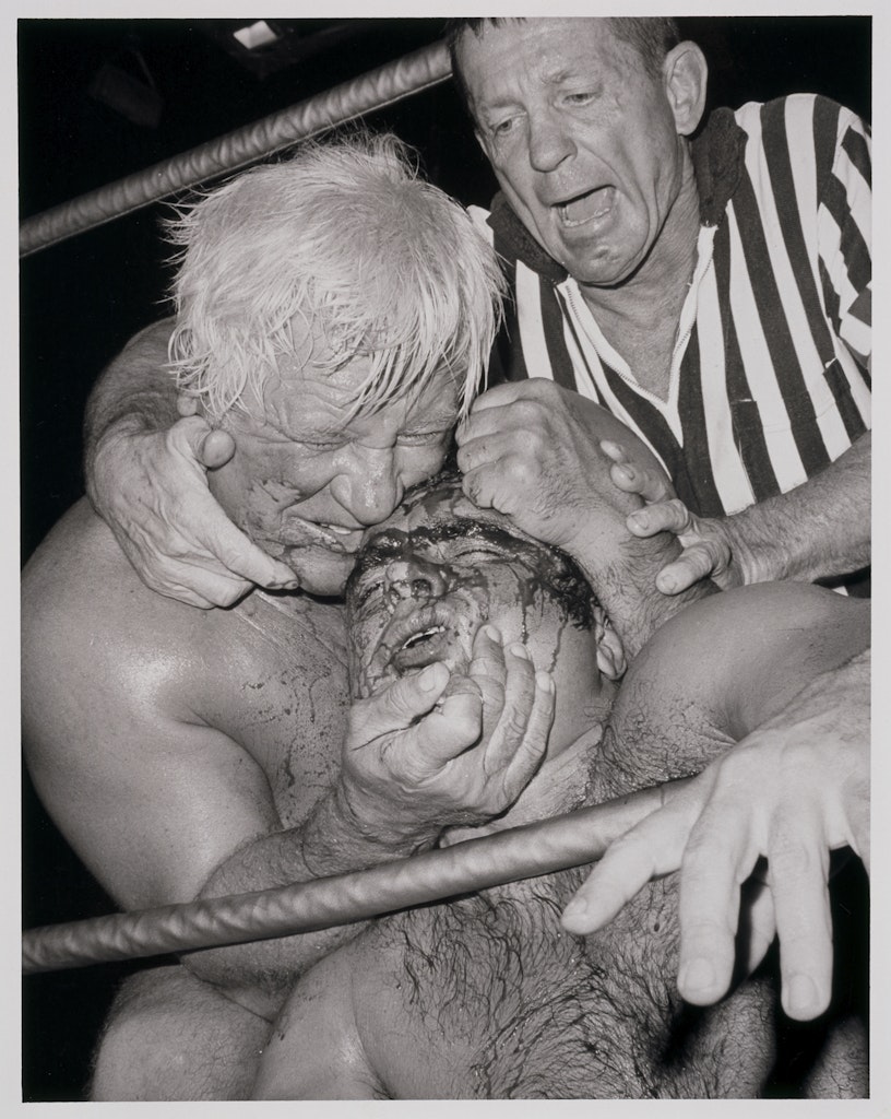 Freddy Blassie bites John Tolos by Theo Ehret from Studies for the film 