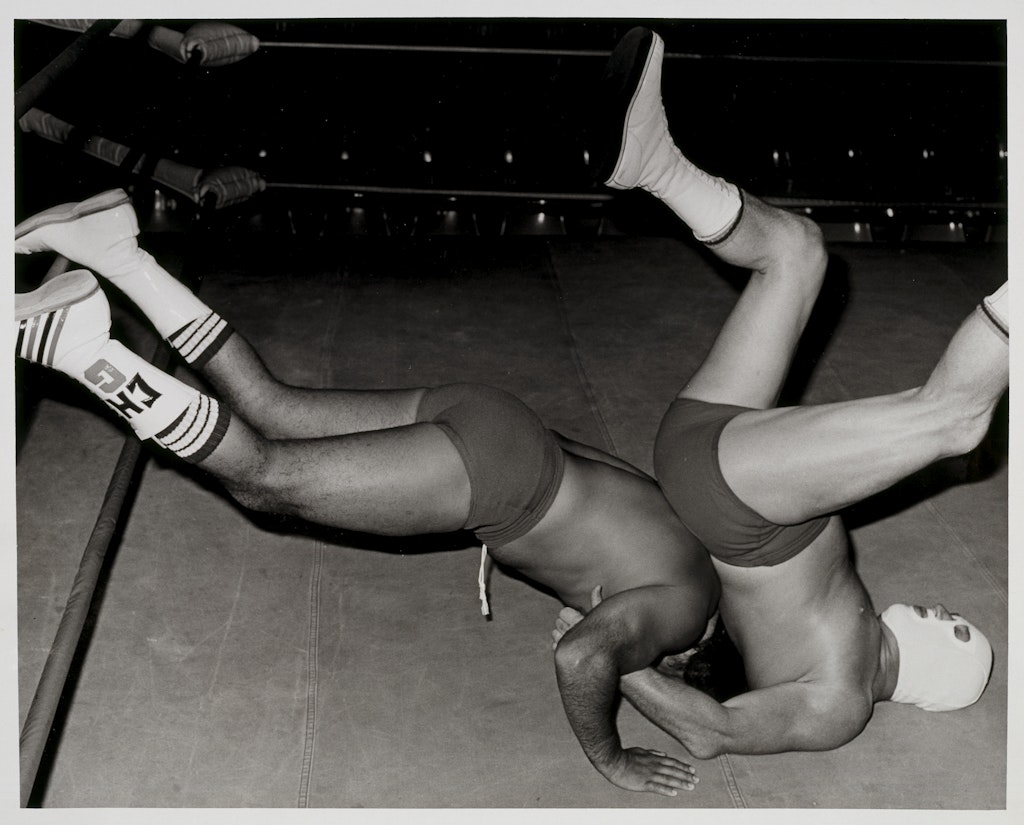 Chavo Guerrero vs unknown wrestler by Theo Ehret from Studies for the film 