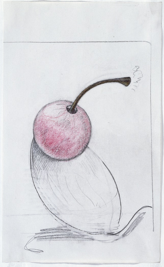 untitled study for the sculpture Spoonbridge and Cherry